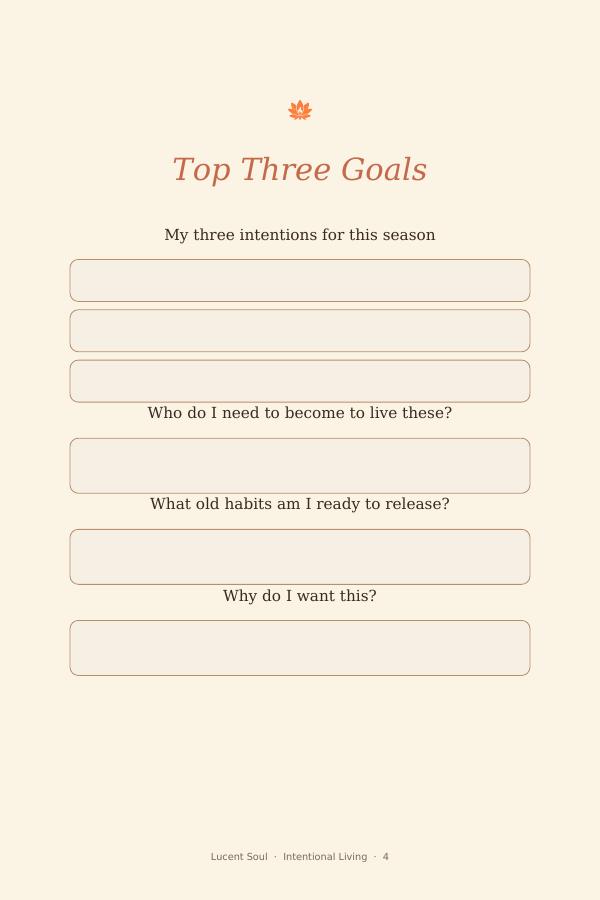 Top Three Goals